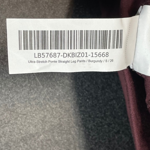 NWT Quince Ultra Stretch Ponte Straight Leg Pants Burgundy Womens Size S - Picture 8 of 12